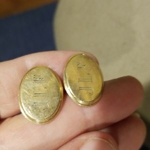 Gold cufflinks
